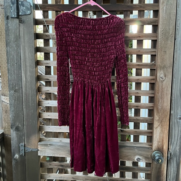 Moda International Burgundy Mini Dress - Picture 4 of 5